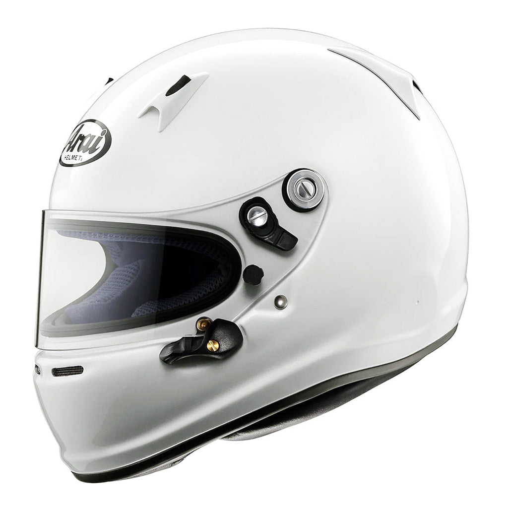 Arai SK-6 karting helmet in gloss white