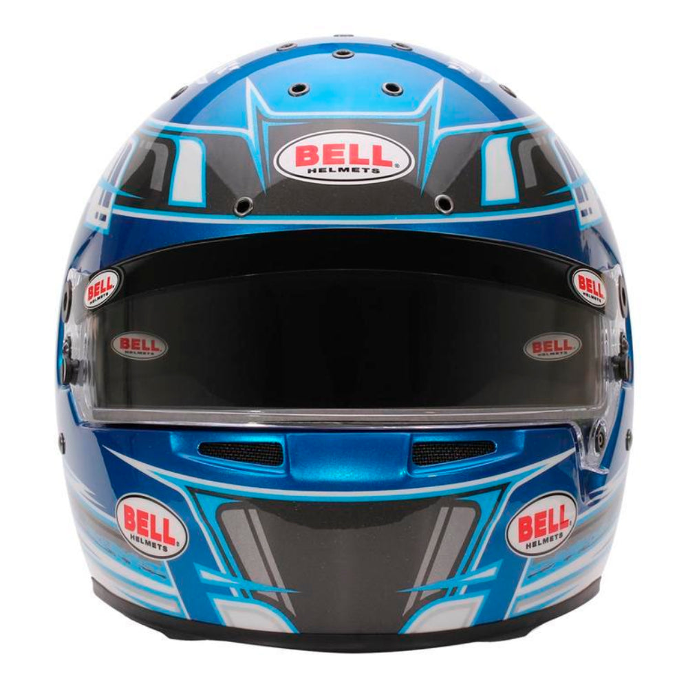 Bell KC7 CMR Champion Pro Series karting helmet front view with clear SE07 visor and ventilation ports