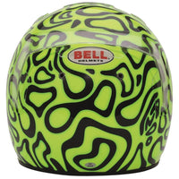 Thumbnail for Bell KC7-CMR Lando Norris Karting Helmet CMR2016 fluorescent yellow and black rear view with Bell logo