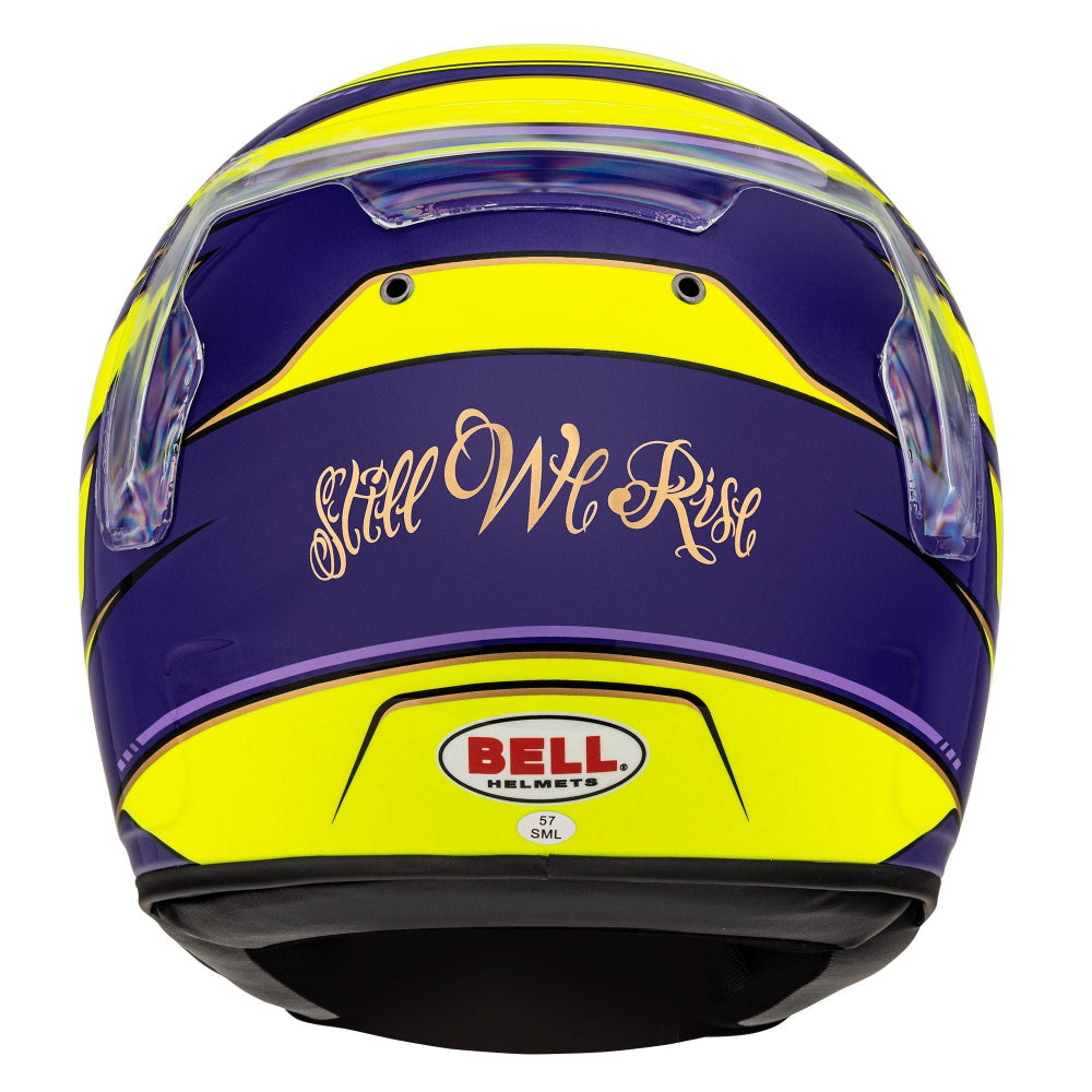Bell KC7-CMR Lewis Hamilton Karting Helmet 2022 FIA CMR2016 rear view with Still We Rise graphic