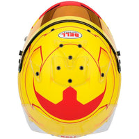 Thumbnail for Bell KC7 CMR Pro Lewis Hamilton 2026 karting helmet top view showing multi-channel ventilation system-image