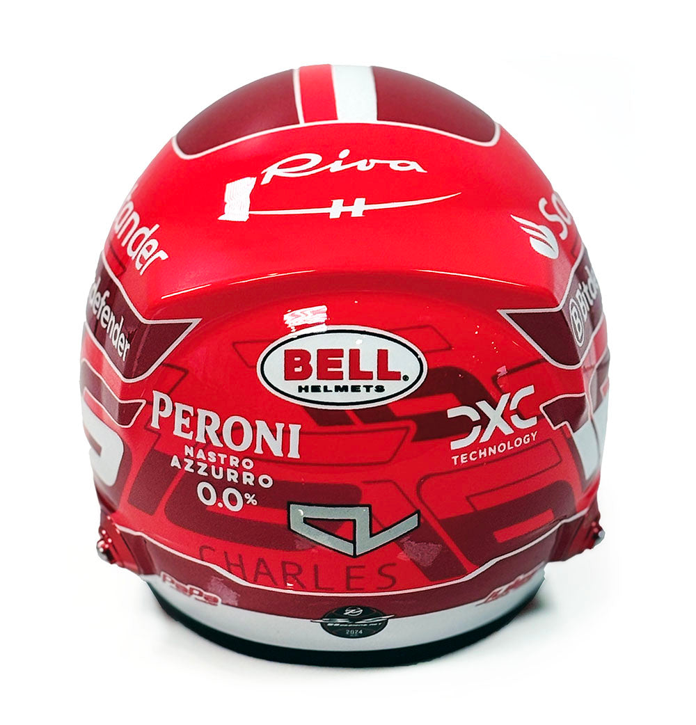 BELL 2024 Charles Leclerc Miniature Helmet BEL24_MIN_LEC