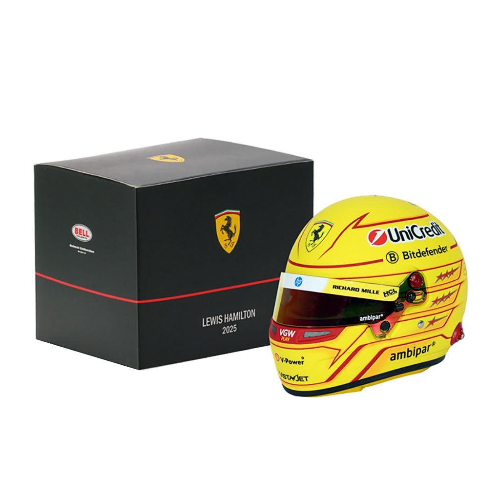 Bell HP77 Lewis Hamilton/Ferrari 2025 mini helmet with box
