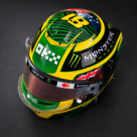 Thumbnail for Bell Oscar Piastri 2026 Australian GP 1:2 scale mini helmet top view
