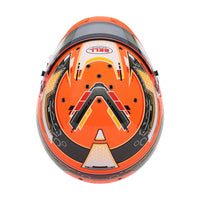 Thumbnail for Bell RS7-K PRO Stamina Anthracite Orange Karting Helmet top view