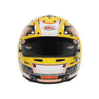 Thumbnail for Bell RS7-K Stamina Anthracite Yellow Karting Helmet front left view