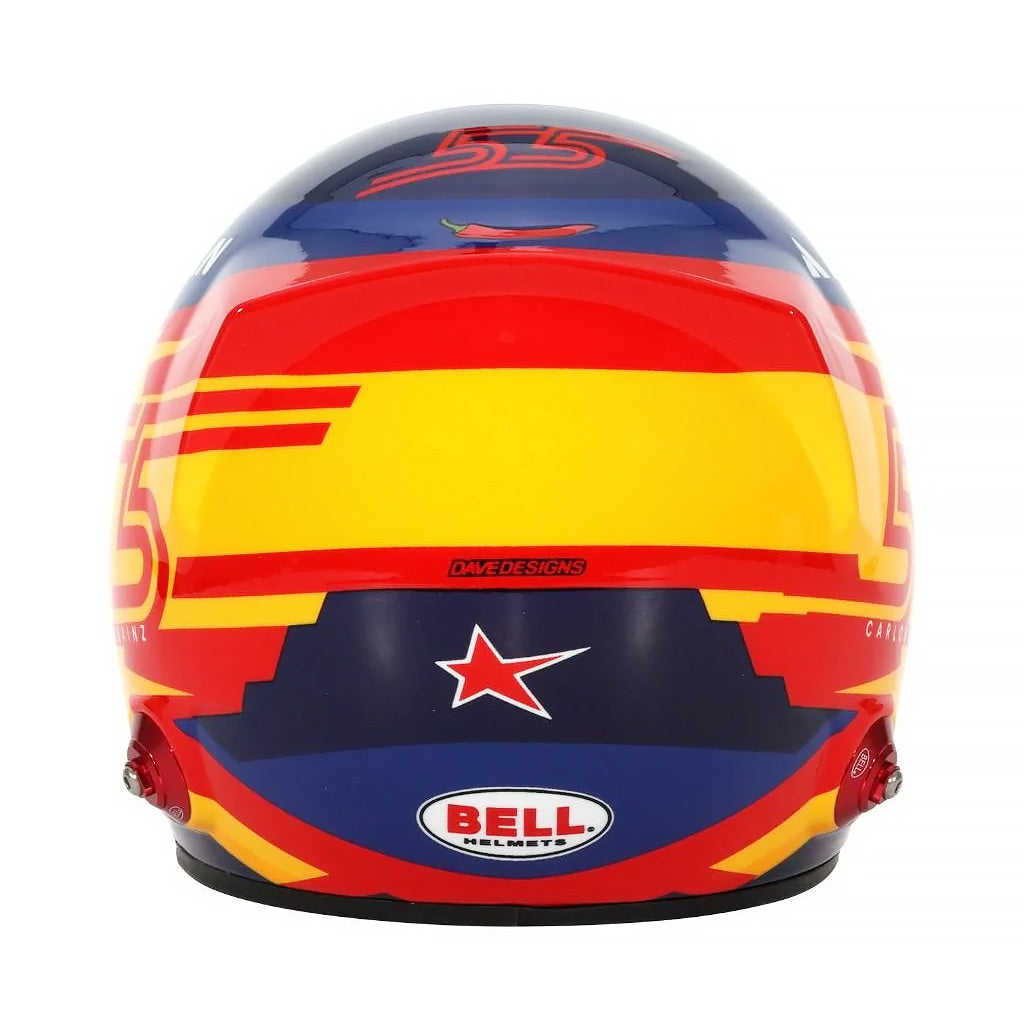 carlos-sainz-2025-mini-helmet-williams-Back-image