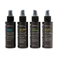 Thumbnail for Four bottles of Molecule helmet care products on a white background