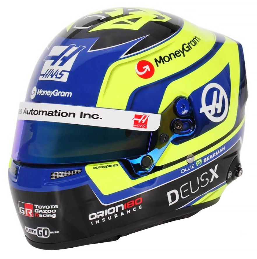 Bell HP77 Oliver Bearman 1:2 Scale F1 Mini Helmet | Haas 2025 F1 Season