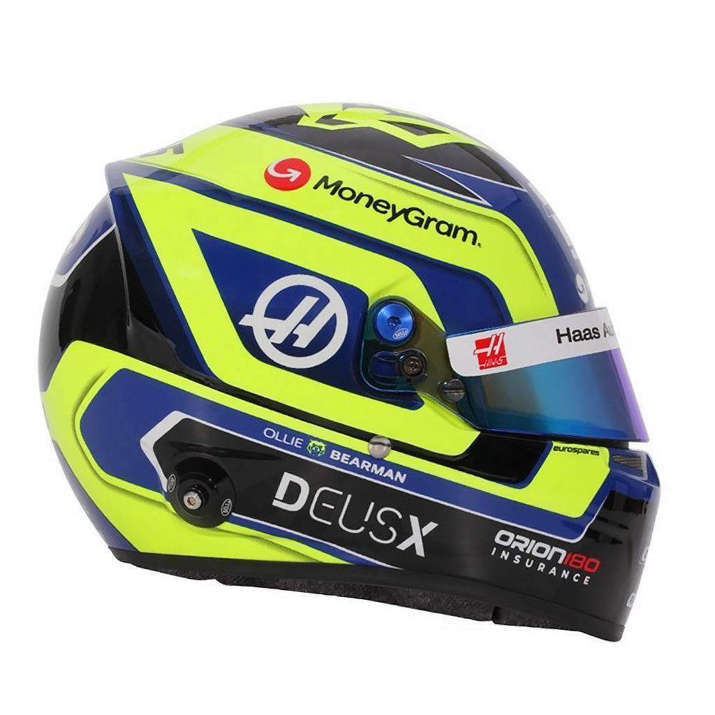 Bell HP77 Oliver Bearman 1:2 Scale F1 Mini Helmet | Haas 2025 F1 Season