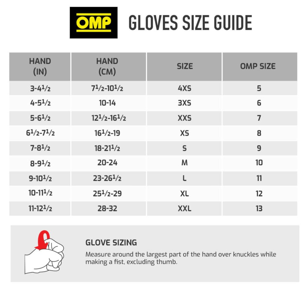 OMP KS-3 Kart Racing Glove - Competition Karting