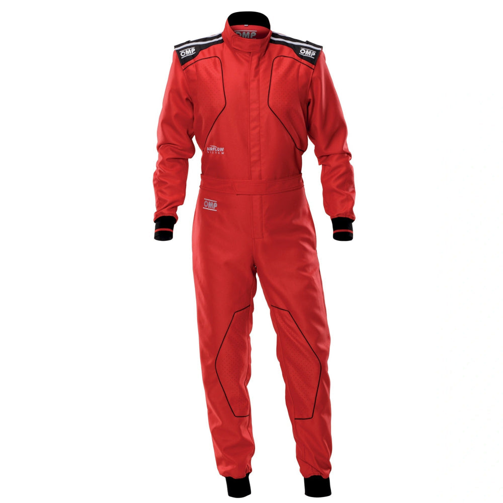 OMP KS-4 red kart racing suit front view image