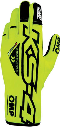 Thumbnail for omp-ks4-karting-gloves-yellow-black