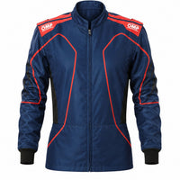 Thumbnail for OMP KS-3X ART Kart Racing Suit in blue and red