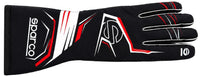 Thumbnail for Sparco Arrow K Karting Glove in black, red, and white facing right