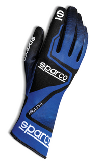 Thumbnail for Sparco Rush Kart Racing Glove - Blue/Black/White Image