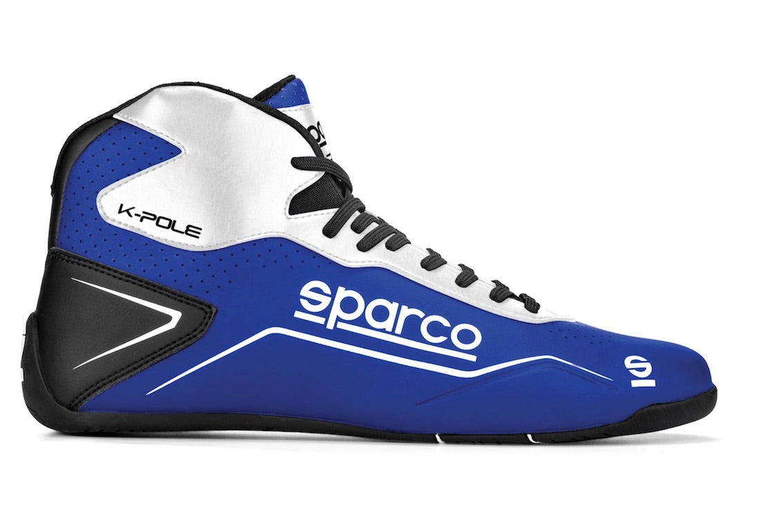 値下げ！！Sparco K-Pole シューズ 43 青白 Sparco K-Pole Kart Racing Shoe – In stock @ Competition Karting
