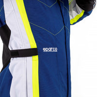 Thumbnail for Close-up of a racing suit with Sparco branding on a white background